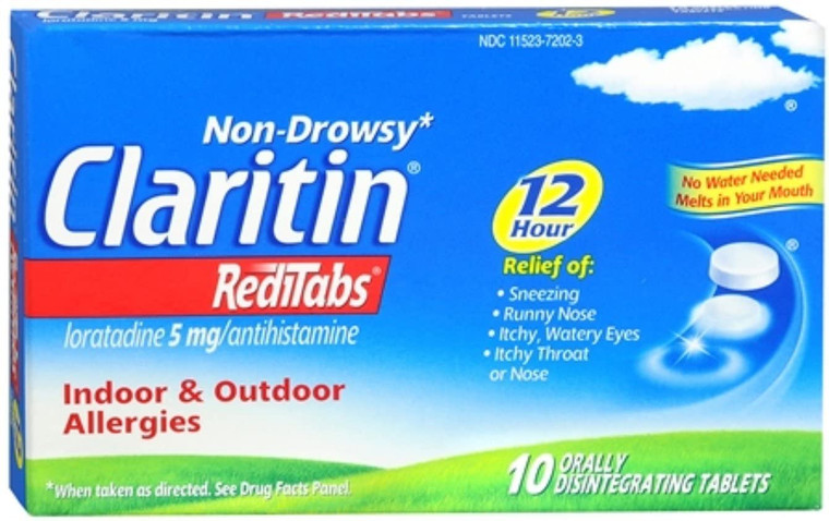 CLARITIN 12 Hour RediTabs 5mg Orally Disintegrating Tablets 10 Tablets